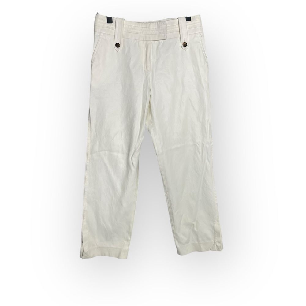 Carolina Herrera White Cropped Chino Pants